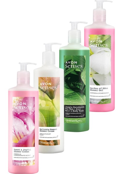 Senses Dörtlü Duş Jeli Paketi 2880 Ml.