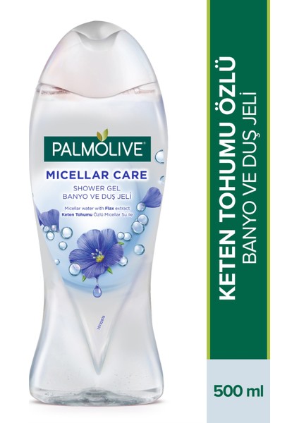 Micellar Care Keten Tohumu Özlü Micellar Su Ile Banyo ve Duş Jeli 500 ml