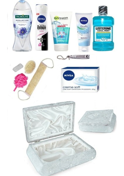 Gelin Söz Nişan Ceyız Sandıgı Bohca Seti - Banyo Lif Seti