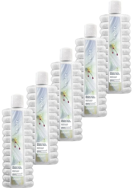 White Lily Zambak Banyo Köpüğü 500 Ml. Beşli Set