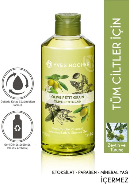 Nemlendirici Duş Jeli - Ferahlatıcı Zeytin Turunç - 400ML-5936
