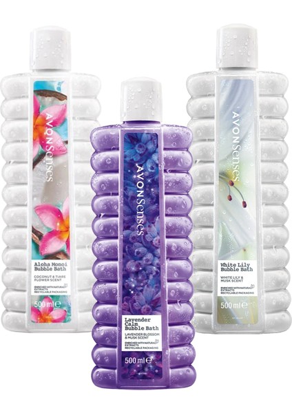 Senses Lavender, White Lily, Aloha Monoi Banyo Köpüğü Paketi