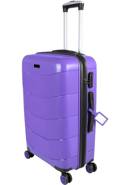 Ultra Hafif Kırılmaz Silikon 3lü Set Valiz Mor+Etiket Hediyeli! fiyatları