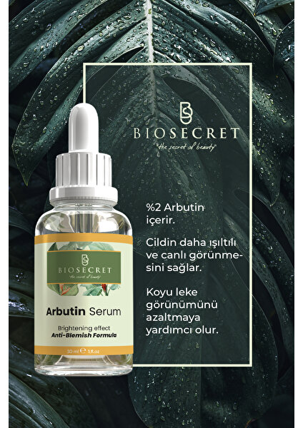 Arbutin Serum 30 ML BIO23 Leke Gidermeye Yardımcı, Cilt Tonu Eşitleyici Cilt Bakım Serumu