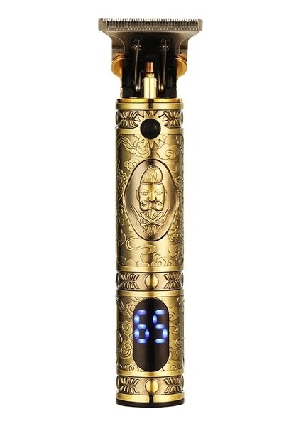 V-228 5 W USB Retro Oyma Saç Kesme LED Dijital Ekran (Gümüş) (Yurt Dışından)