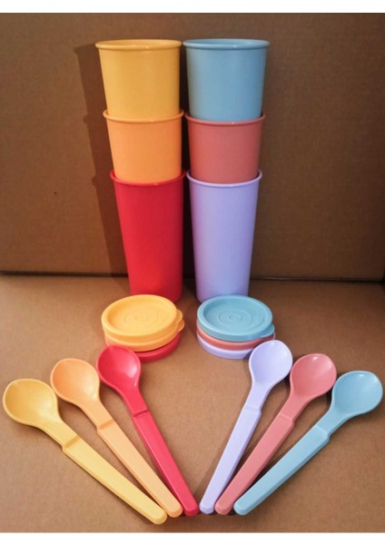 Loli Bardak ve Kaşık Set 12'li