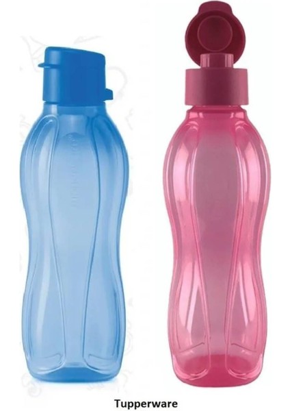 Eco Şişe Suluk 500 ml 2 'li Deniz Mavisi & Pembe