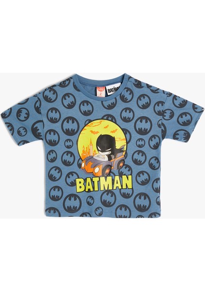 Batman Tişört Lisanslı Kısa Kollu Bisiklet Yaka Pamuklu