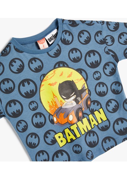 Batman Tişört Lisanslı Kısa Kollu Bisiklet Yaka Pamuklu