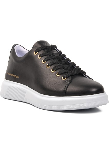 Jukov 102 22095 Siyah-Beyaz Deri Erkek Sneaker