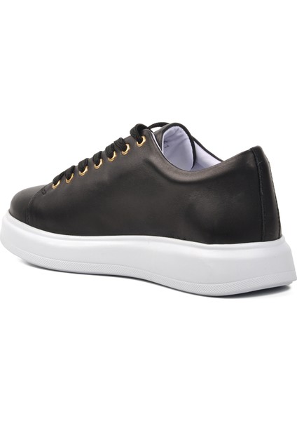 Jukov 102 22095 Siyah-Beyaz Deri Erkek Sneaker