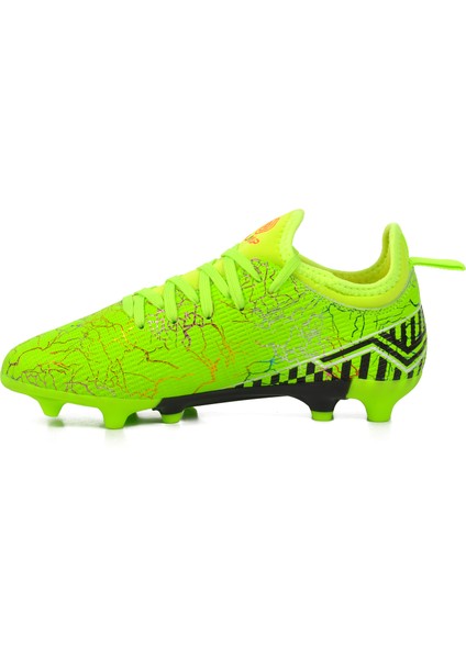 MK-241-F Neon Sarı Bağcıklı Çocuk Krampon