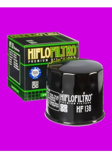 Suzuki (Hayabusa Gsx-R 1300 99-16)+ (B-King 1300 08-11) Hiflo HF138 Yağ Filtresi