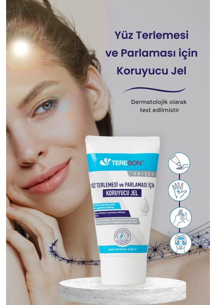 Terleme Önleyici Sprey 50 ml + Yüz Terlemesi ve Parlaması Için Koruyucu Jel 50 ml