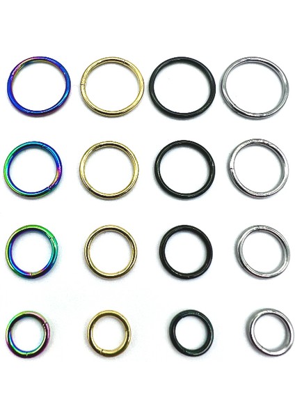 Cerrahi Çelik 316L Tam Halka Kıkırdak Tragus Helix Piercing modelleri