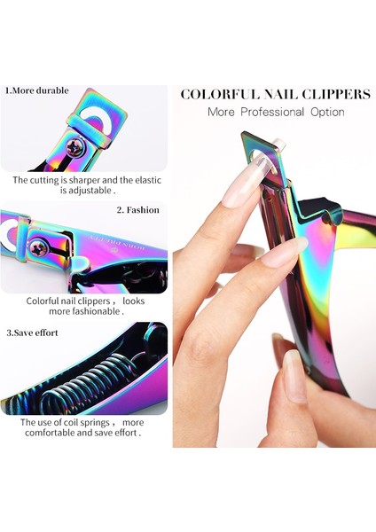 Doğan Pretty Profesyonel Tırnak Sanat Makası Yuvarlak Tip Yanlış Ipuçları Kenar Kesici Clipper Paslanmaz Çelik Çivi Makası Aracı (Yurt Dışından) fiyatları