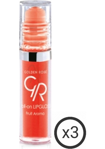 Meyveli Dudak Parlatıcısı - Roll On Lipgloss Portakal 3 Adet