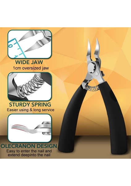 Ayak Tırnak Makası Tırnak Düzeltme Kalın Tırnak Batık Ayak Tırnaklarını Pense Ölü Cilt Tırnak Sanat Pedikür Bakımı Pense Kesici Makas Aracı (Yurt Dışından) fırsatları