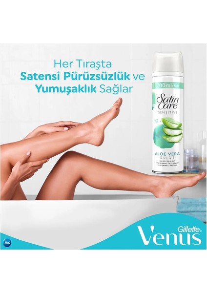 Satin Care Tıraş Jeli Hassas 200 ml Sensıtıve +2 Adet