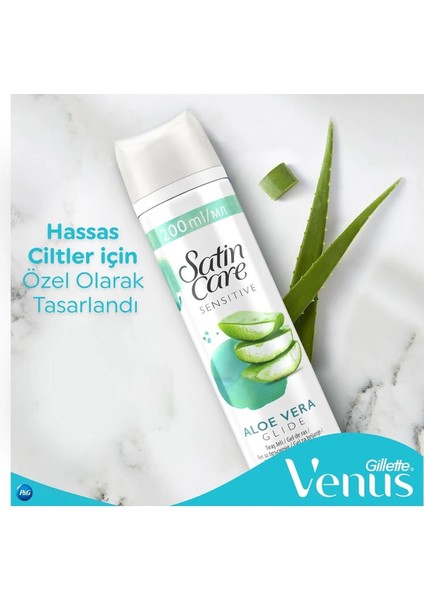 Satin Care Tıraş Jeli Hassas 200 ml Sensıtıve +2 Adet