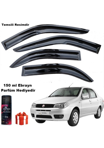 Fiat Albea Mügen Cam Rüzgarlığı 2002-2012 Arası Tüm Kasalar 4 Lü Takım Koku Hediyeli