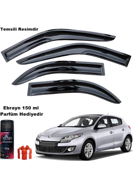 Renault Megane 3 Mügen Cam Rüzgarlığı Hb 2010 Sonrası 4 Lü Takım Koku Hediyeli fiyatları