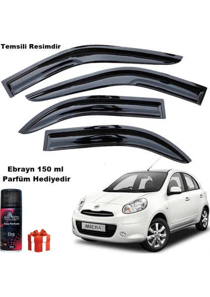 Nissan Micra Mügen Cam Rüzgarlığı 2011 - 2019 Arası 4 Lü Takım Koku Hediyeli fiyatları