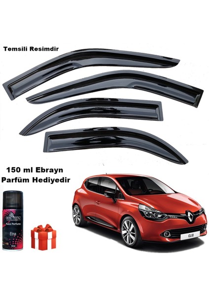 Renault Clio 4 Mügen Cam Rüzgarlığı Hb 2012-2019 Arası 4 Lü Takım Koku Hediyeli