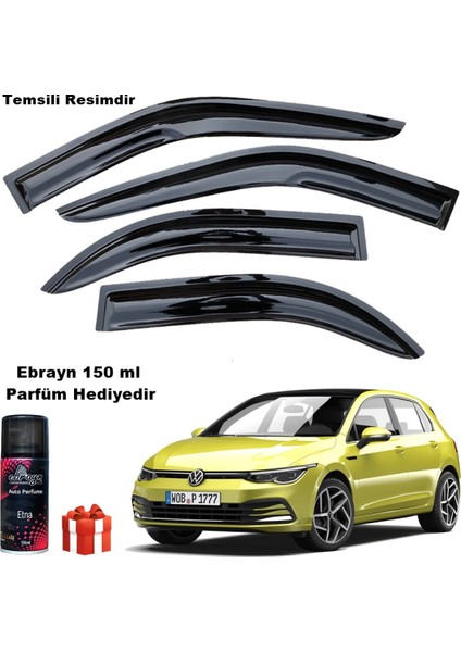 Vw Golf 8 Mügen Cam Rüzgarlığı 2020 Sonrası 4 Lü Takım Koku Hediyeli