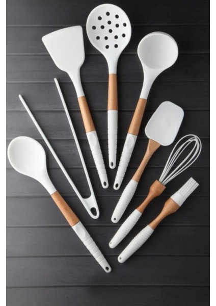 Maestro White 8 Parça Silikon Servis Seti 13307