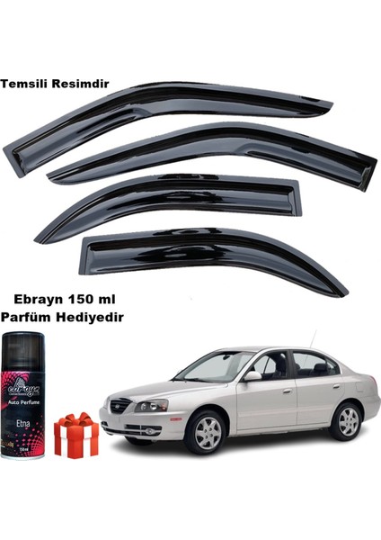 Hyundai Elantra Mügen Cam Rüzgarlığı 2001-2007 Arası 4 Lü Takım Koku Hediyeli fiyatları