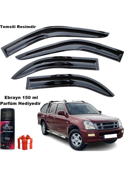 Isuzu D-Max Mügen Cam Rüzgarlığı 2004-2012 Arası 4 Lü Takım Koku Hediyeli fiyatları