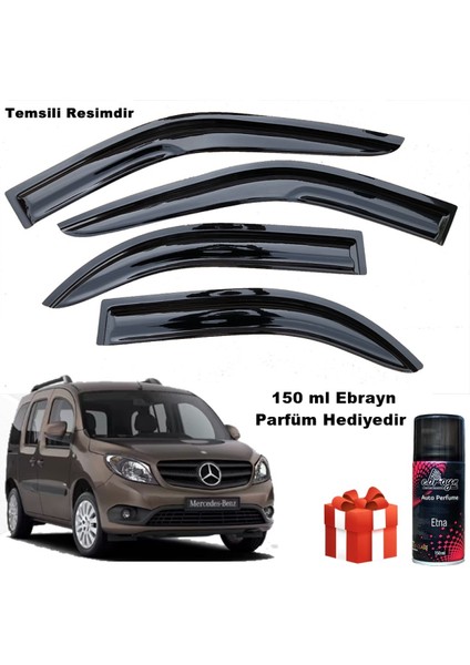 Mercedes Citan Mügen Cam Rüzgarlığı 2013 Sonrası 4 Lü Takım Koku Hediyeli