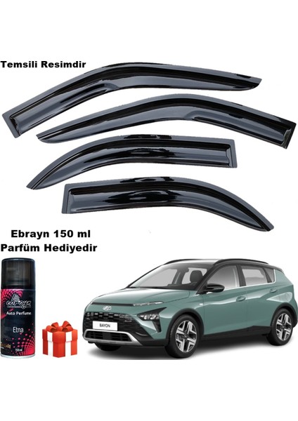 Hyundai Bayon Mügen Cam Rüzgarlığı 2020 Sonrası 4 Lü Takım Koku Hediyeli