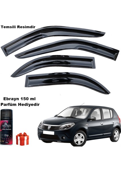 Dacia Sandero Mügen Cam Rüzgarlığı 2008-2012 Arası 4 Lü Takım Koku Hediyeli fiyatları