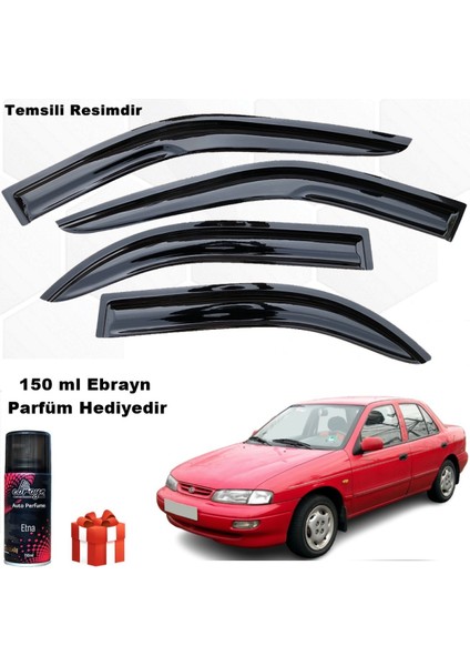 Kia Sephia Mügen Cam Rüzgarlığı 1993 - 1997 Arası 4 Lü Takım Koku Hediyeli