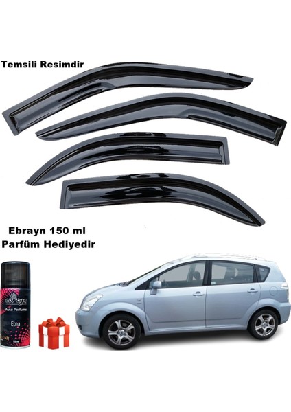 Toyota Verso Mügen Cam Rüzgarlığı 2004-2009 Arası 4 Lü Takım Koku Hediyeli fiyatları