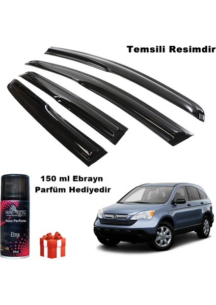 Honda Crv Mügen Cam Rüzgarlığı 2007-2012 Arası 4 Lü Takım Koku Hediyeli