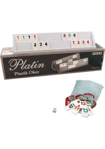 Platin Plastik Okey Takımı