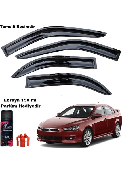 Mitsubishi Lancer Mügen Cam Rüzgarlığı 2008-2015 Arası 4 Lü Takım Koku Hediyeli fiyatları