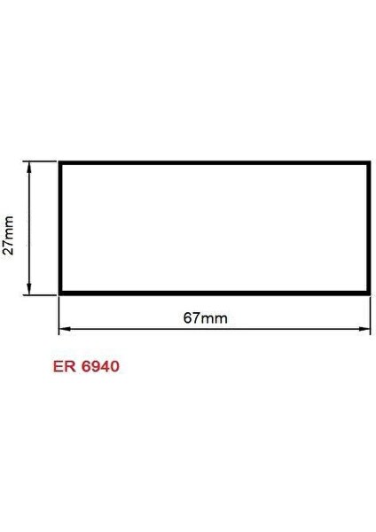 Kutu Mastar Profili 67X27 Er 6940 Pres 3 Metre