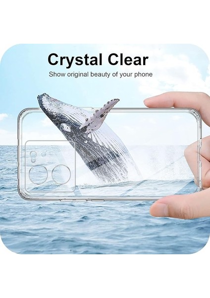 Xiaomi 13T / 13T Pro Şeffaf Kılıf 3D Kamera Korumalı 0.7mm Fit Tasarım Esnek Silikon Renksiz Kapak