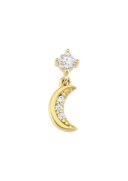 Altın Tektaş Hilal Helix Piercing