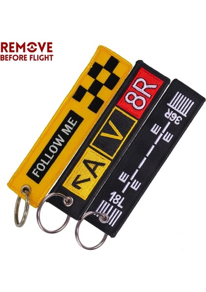 Gümüş Rengi 3pcslot Uçuş Öncesi Kaldır Nakış Mektubu Motosikletler Anahtarlık ve Ceket Mühendisi Havacılık Hediyeleri Etiketi Bagaj Chaveiro De (Yurt Dışından) fırsatları