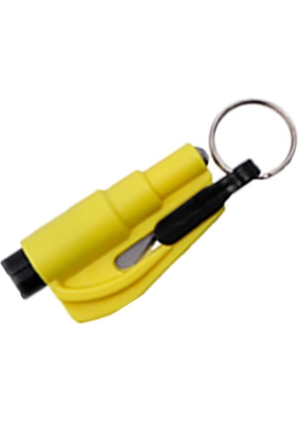 Sarı Taşınabilir Araç Emniyet Çekiç Yay Tipi Kaçış Çekiç Pencere Anahtarı Bir Emniyet Kemeri Bıçağı Çekiç Anahtarlık Oto Aksesuarları (Yurt Dışından)