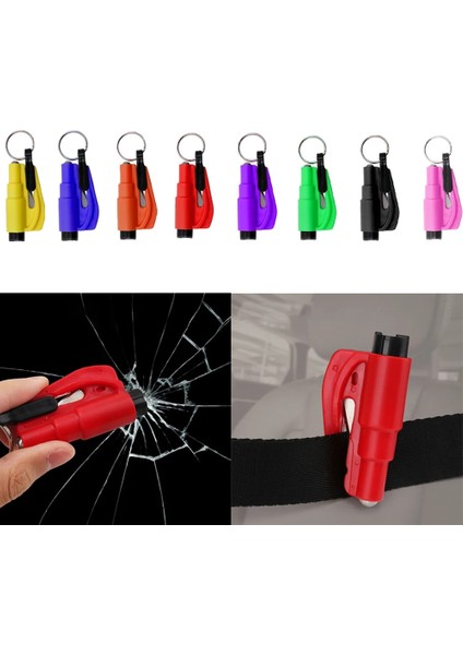 Sarı Taşınabilir Araç Emniyet Çekiç Yay Tipi Kaçış Çekiç Pencere Anahtarı Bir Emniyet Kemeri Bıçağı Çekiç Anahtarlık Oto Aksesuarları (Yurt Dışından) fırsatları