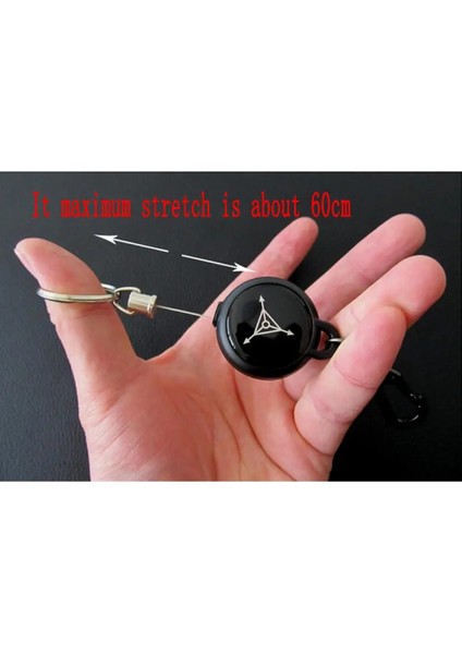 No.2 Boyutu Yüksek Mukavemetli Çelik Tel Çekme Anahtarlık Etiketi Kart Sahibinin Kemer Metal Rozeti Geri Çekilebilir Makara Kımlık Rozeti Sahipleri (Yurt Dışından) modelleri