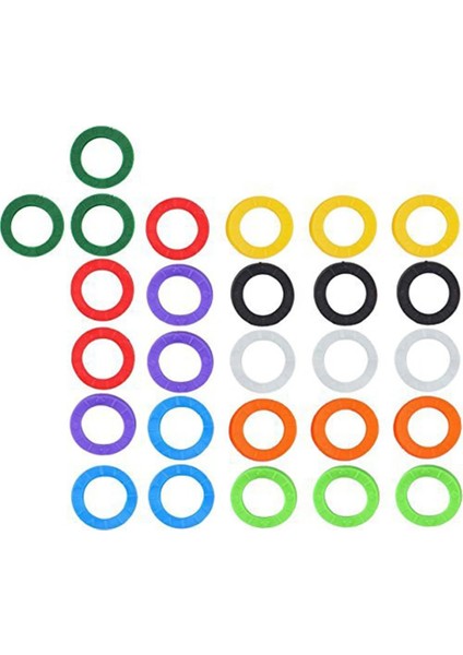 Rastgele 32 Adet Adet Etiketler Elastik Anahtar Tanımlama Kapağı Anahtar Kapağı Tanımlayıcı Yuvarlak Bisiklet Motosiklet Anahtarlıkları Araba Silikonu Için (Yurt Dışından) indirimleri