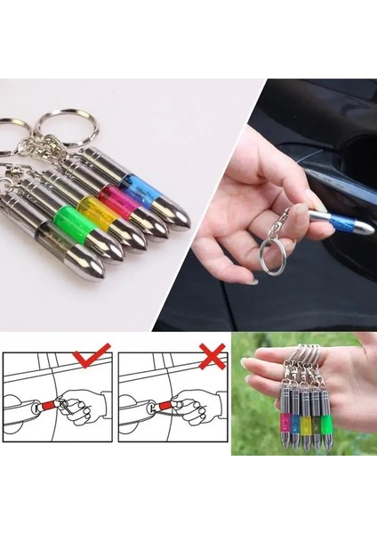 Yeşil Moda Anti-Statik Anahtarlık Anahtarlık Dahili LED Verici Araba Iç Aksesuarları Araba Anahtarlık (Yurt Dışından) modelleri