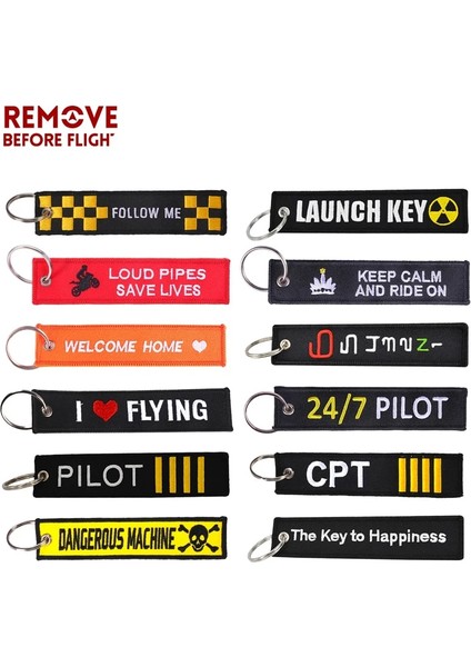 1pc Uçuşu Seviyorum Mutluluğun Anahtarı Anahtarlık Oem Bijoux Siyah Nakış Anahtarlık Anahtar Etiket Tutucu Motosikletler Için Bijoux Arabalar Anahtarlık Hediye Yeni (Yurt Dışından) modelleri